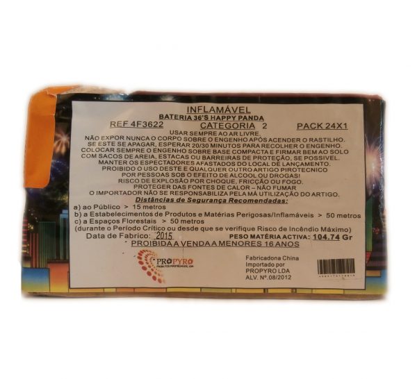 Bateria Happy Panda 36