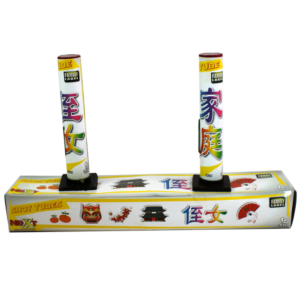 Foguete Single Shot Bateria com Cores e Sparkling