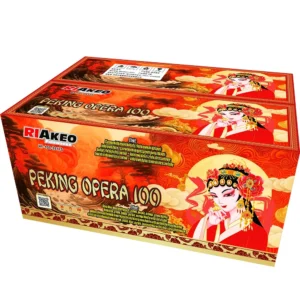 Bateria Fogo de Artifício Profissional Composta Peking Opera 100 Disparos 30mm