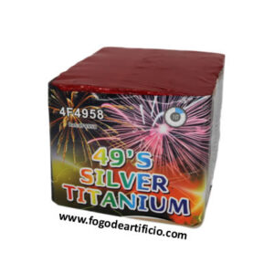 Bateria Fogo de Artifício 49 Disparos Silver Titanium (Morteiros)