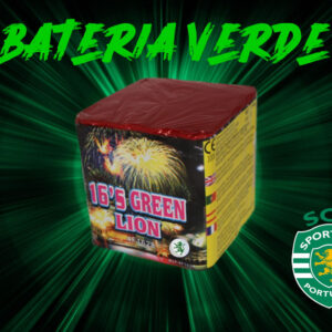 Bateria Fogo de Artifício 16 Disparos Verdes