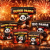 baterias de fogo de artifício Panda pack com 5 unidades para espetáculo completo