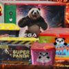 conjunto baterias Panda para espetáculo completo